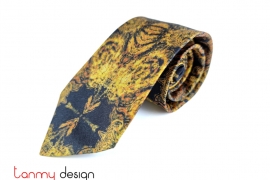  Silk tie-Gold Gilding pattern
